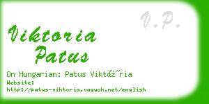 viktoria patus business card